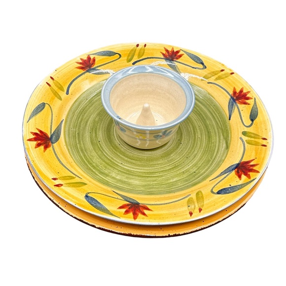 Set Of 3 Elizabeth Pattern By Pier 1 Dinner Plates. - Picture 1 of 13